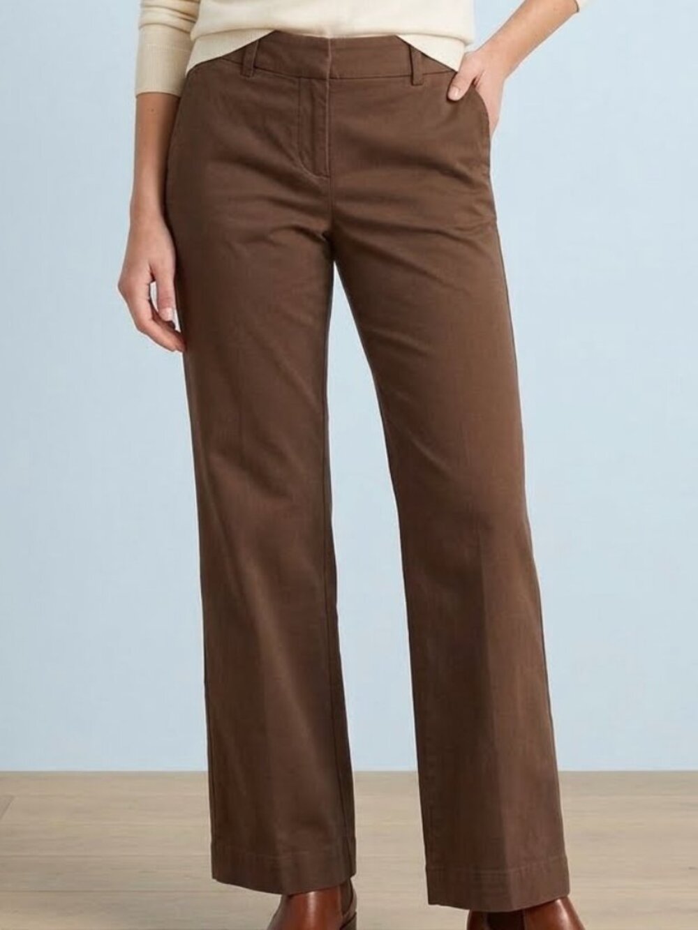J. Crew Stretch City Fit Wide Leg Trouser Size 4S